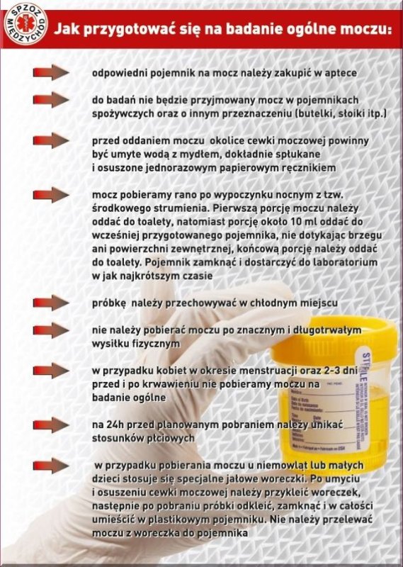 Jak przygotować się na badanie  ogólne moczu?
